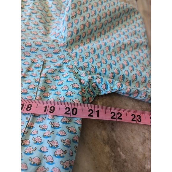 Vineyard Vines Top Shirt Button Women's Small Blue Turtle Collar 100% Cotton - Picture 8 of 11